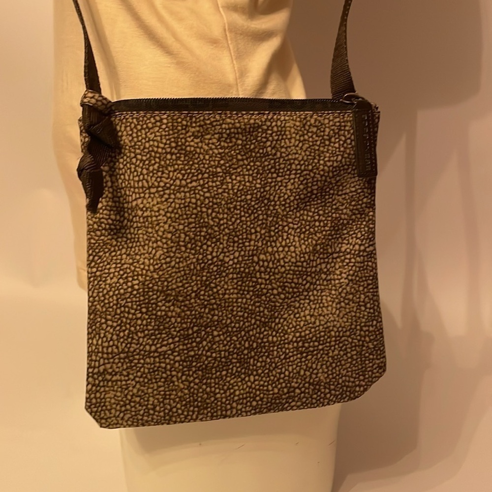 Borbonese Crossbody Bag 100% Authentic Italian Designer Bag Rare Hard to Find 🔥 - Picture 3 of 16